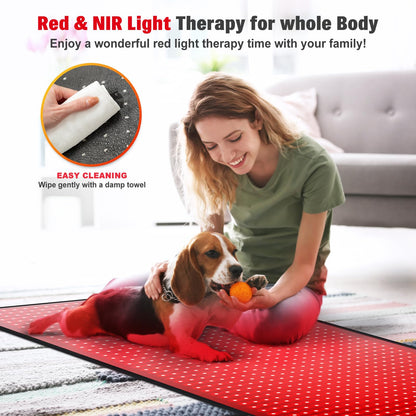 Red Light Therapy Mat for Body, 71"x 31" Red Light Therapy Blanket Red Near Infrared 660nm 850nm GMOWNWBuy Supplements Australia