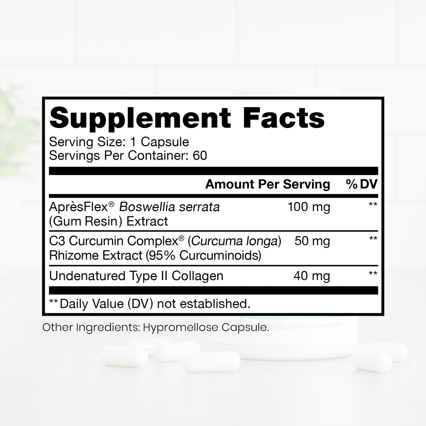 Pure Therapro Rx Boswellia, Curcumin, & Type II Collagen Joint Health Supplement | Made in the USA | Joint Care 60 Capsules, 2-Month Supply Pure Therapro RxBuy Supplements Australia