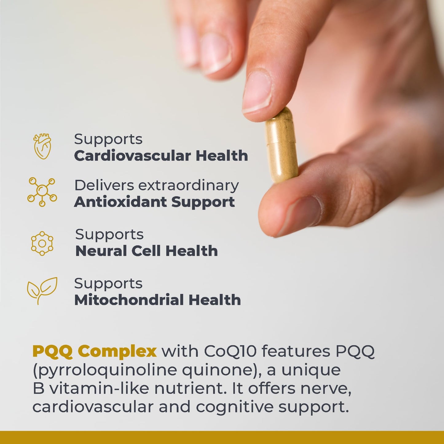 Premier Research Labs Premier PQQ Complex with CoQ10 - Coenzyme Q10, Co Q 10 Supplement with Pyrroloquinoline Quinone (PQQ) for Antioxidant, Brain & Heart Support - 60 Vegetarian Capsules Premier Research LabsBuy Supplements Australia