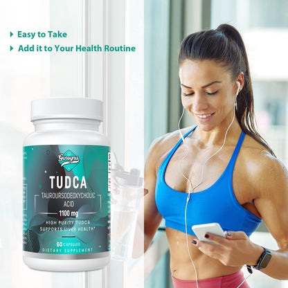 Genogna TUDCA 1100mg-Liver Support Supplement for Detox Cleanse, Water-Soluble Bile GenognaBuy Supplements Australia