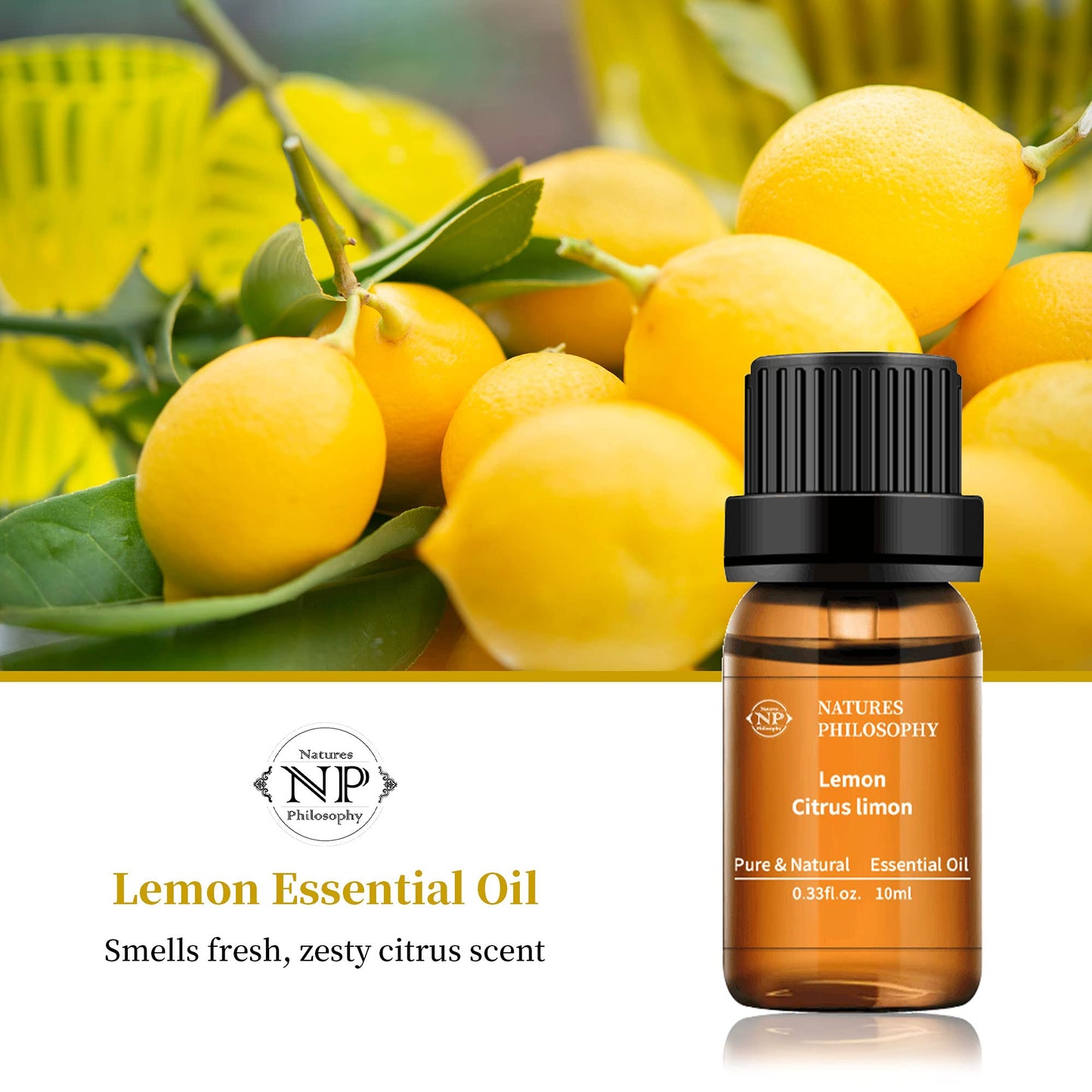 Lemon Essential Oil,100% Pure Organic Essential Oils for Aromatherapy, Diffuser, Massage, Soap Making NP NATURES PHILOSOPHYBuy Supplements Australia