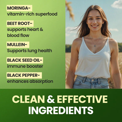 Moringa Capsules, Beet Root, Mullein Leaf - Energy, Skin, Immune Supplement Superfood, Rich in Antioxidants, Minerals & Essential Vitamins - High Absorption Non-GMO - Made in USA - 60ct VitamaxBuy Supplements Australia