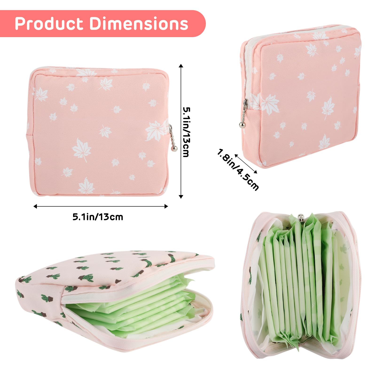 3Pcs Period Bag, Sanitary Pad Storage Bag Samll Period Pouch for Purse Cute Menstrual Period Bag AsterBuy Supplements Australia