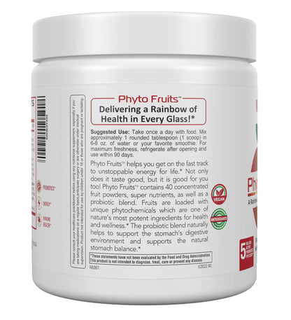 IVL - Phyto Fruits Superfood Powder - Support Energy - Digestive & Probiotic - Antioxidant - Vegan - 40 Fruits and Nutrients Plus 6 Probiotic Strains (30 Servings, 8.88 oz) IVLBuy Supplements Australia