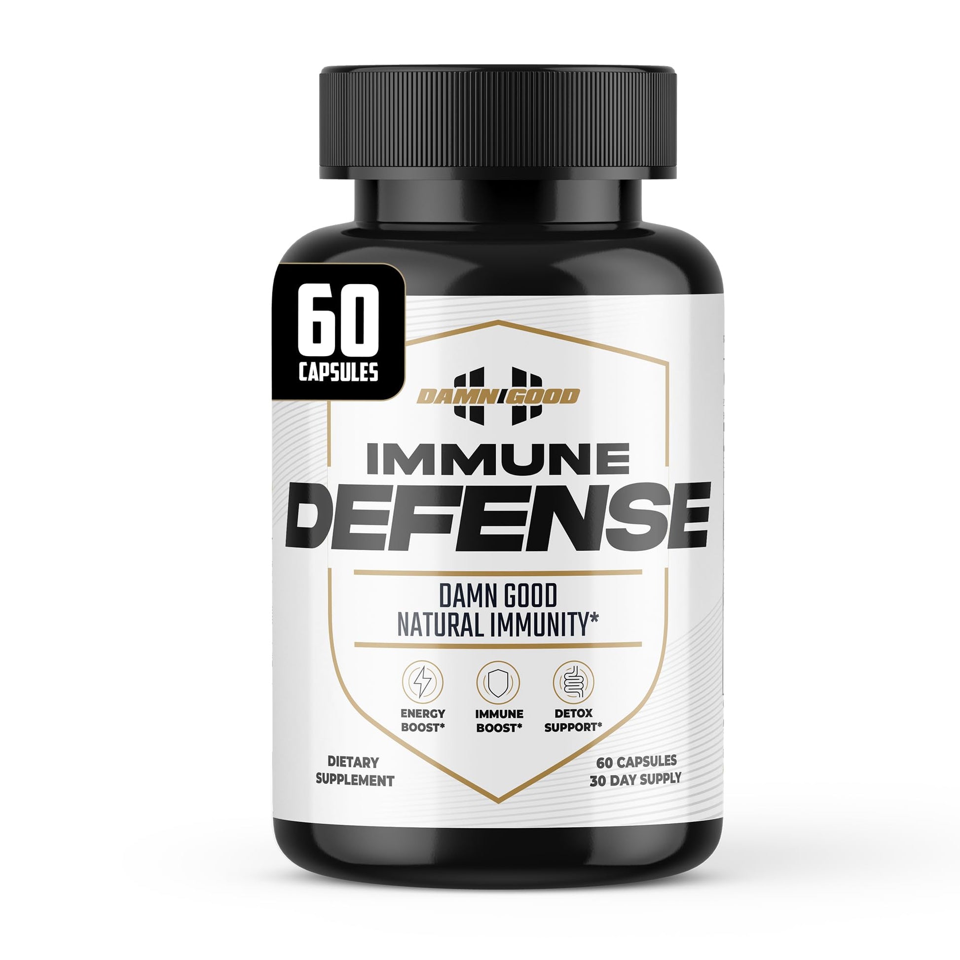 DAMN GOOD The Hodge Twins Immune Defense Supplement (60 Capsules) – Sea Moss Blend Capsules for Everyday Balance, Digestive Support, and Whole-Body Wellness with Vitamins, Minerals, and Botanicals DAMN GOODBuy Supplements Australia