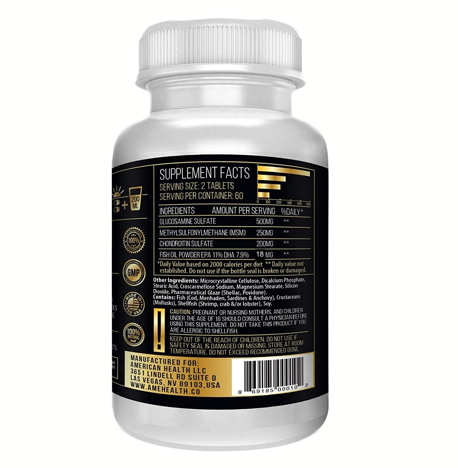Actif Joint 4-in-1 Fast Relief Maximum Strength, Clinical Formula, 120ct, Made in USA ACTIFBuy Supplements Australia