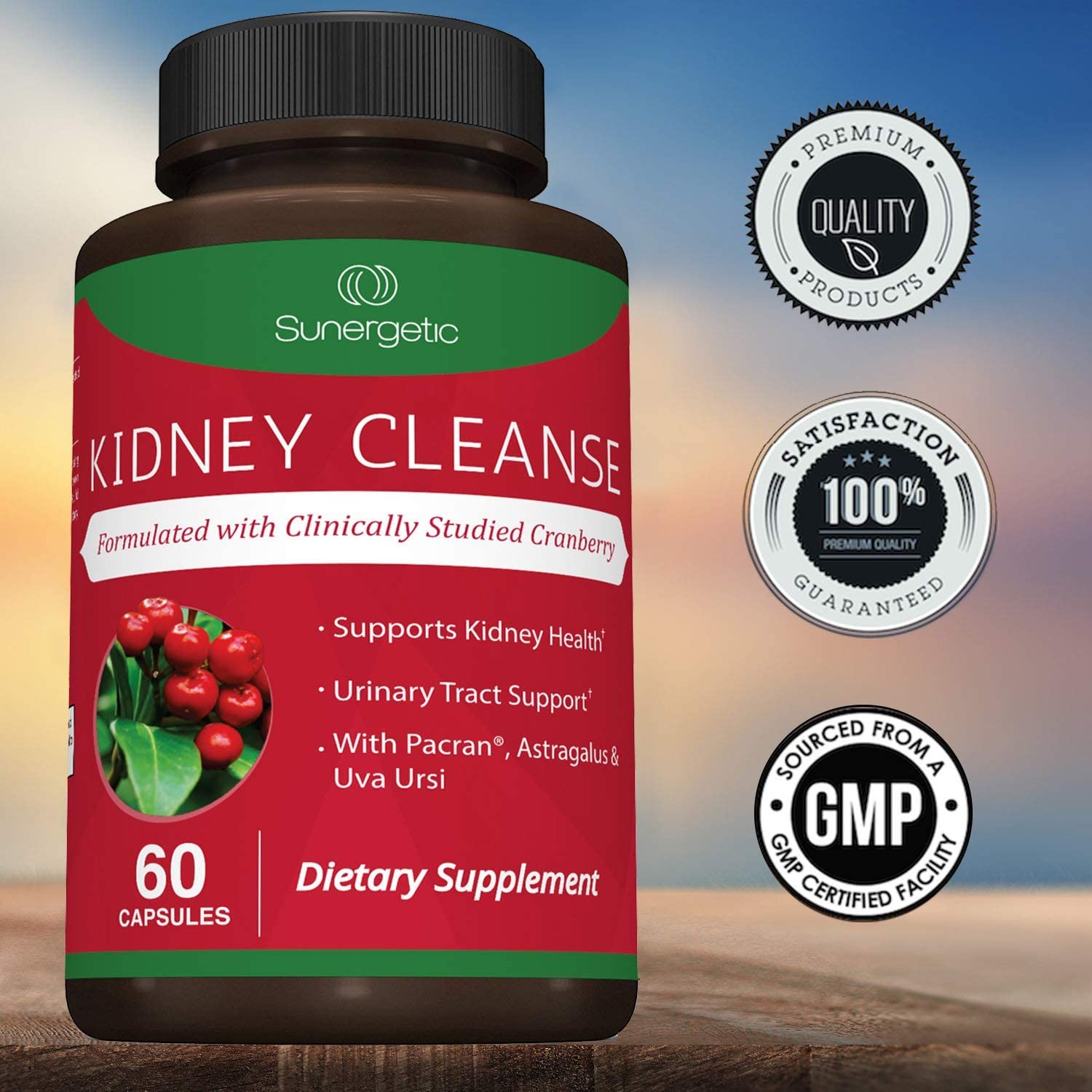Premium Kidney Cleanse Supplement – Powerful Kidney Support Formula with Cranberry SunergeticBuy Supplements Australia