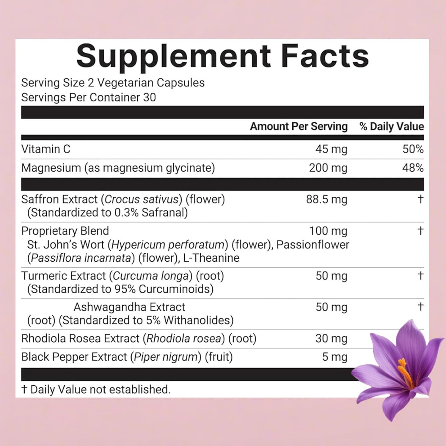 Auren Saffron Supplements,Advanced 10-in-1 Wellness Supplement | Ashwagandha, Fat-Soluble Vitamin C, Saffron Extract, Magnesium, Turmeric | 60 Vegan Capsules | Non-GMO OnswildcBuy Supplements Australia