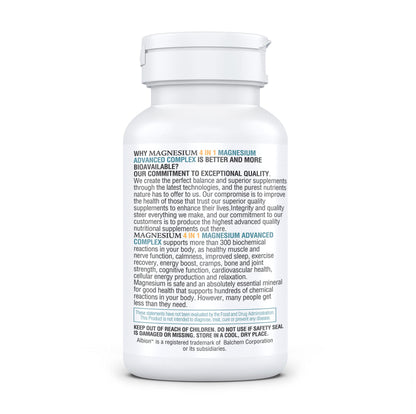 Kappa Nutrition Magnesium 4-in-1, 280mg Elemental Magnesium (Bisglycinate, Malate) + Zinc & Vitamin D3, Brain, Sleep, Energy, Muscle, Immune Support, 120 Vegan Capsules. KAPPA NUTRITIONBuy Supplements Australia