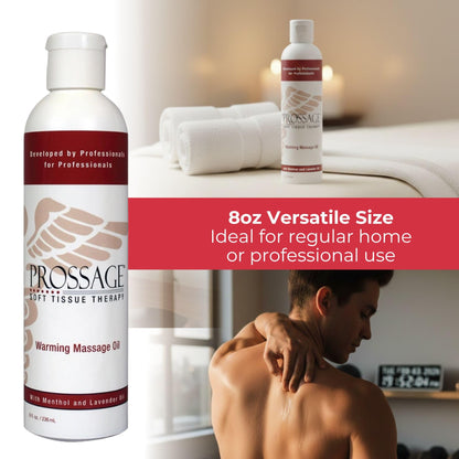 Prossage Heat Warming Relief Massage Oil for Therapuetic Massages, Deep Tissue Massages, and Aromatherapy, Topical Reliever, 8 Ounce Bottle THERABANDBuy Supplements Australia