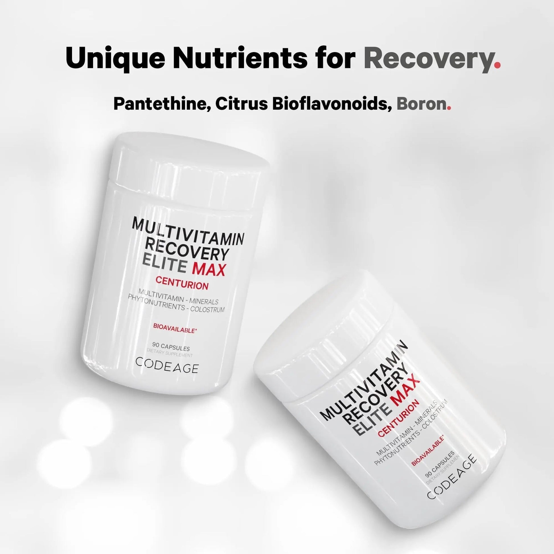 Codeage Multivitamin Recovery Elite Max Supplement - Vitamins A, C, D, E, B-Complex, Essential Minerals, Antioxidants, Colostrum Codeage