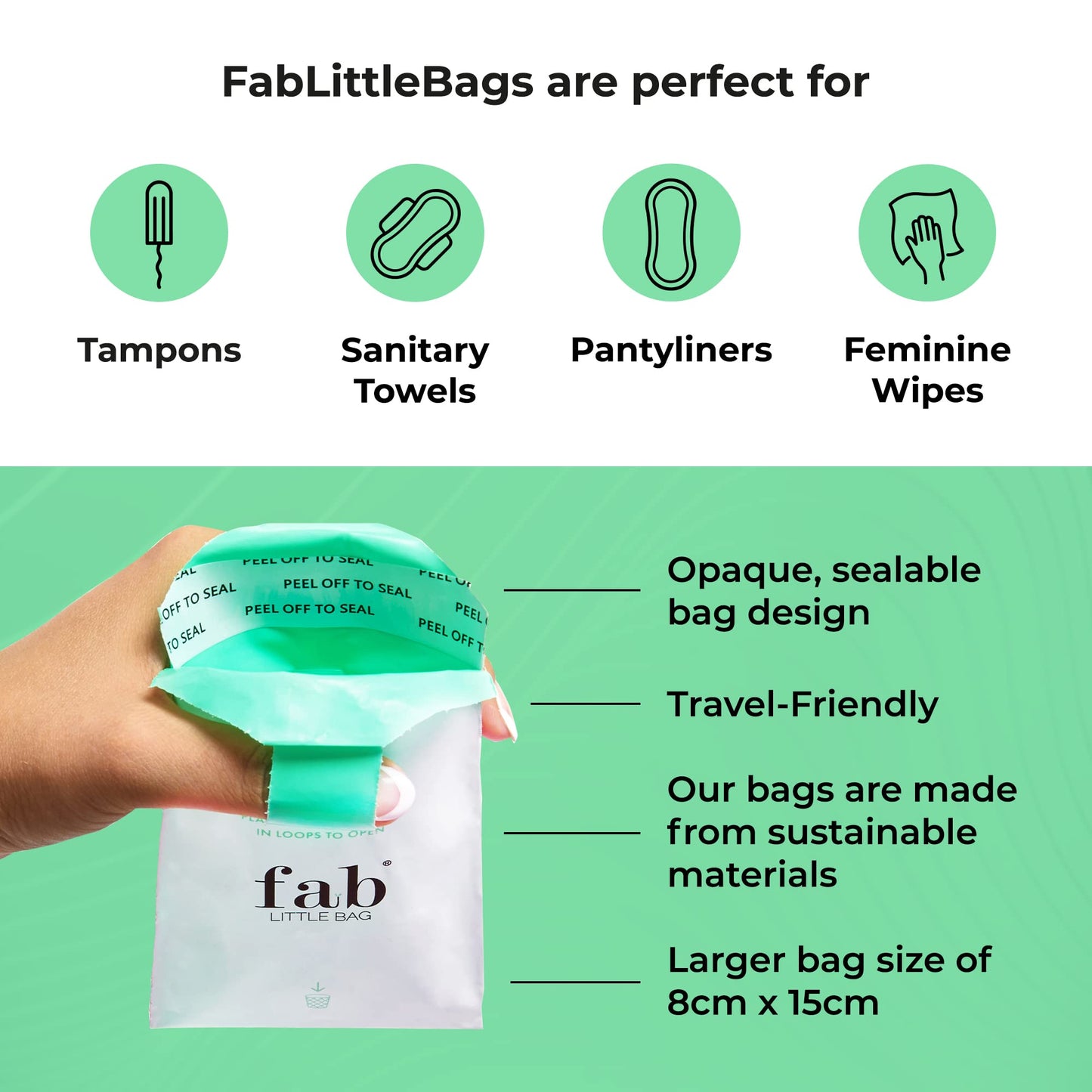Fab Little Bag Starter Plus Pack - 45 Sanitary Disposal Bags Plus Recyclable Refill Pack Fab Little BagBuy Supplements Australia