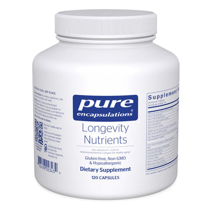 Pure Encapsulations Longevity Nutrients | Multivitamin/Mineral Complex to Support Healthy Aging, Brain Function, Eyes, Bones, and Vascular Health* | 120 Capsules Pure EncapsulationsBuy Supplements Australia
