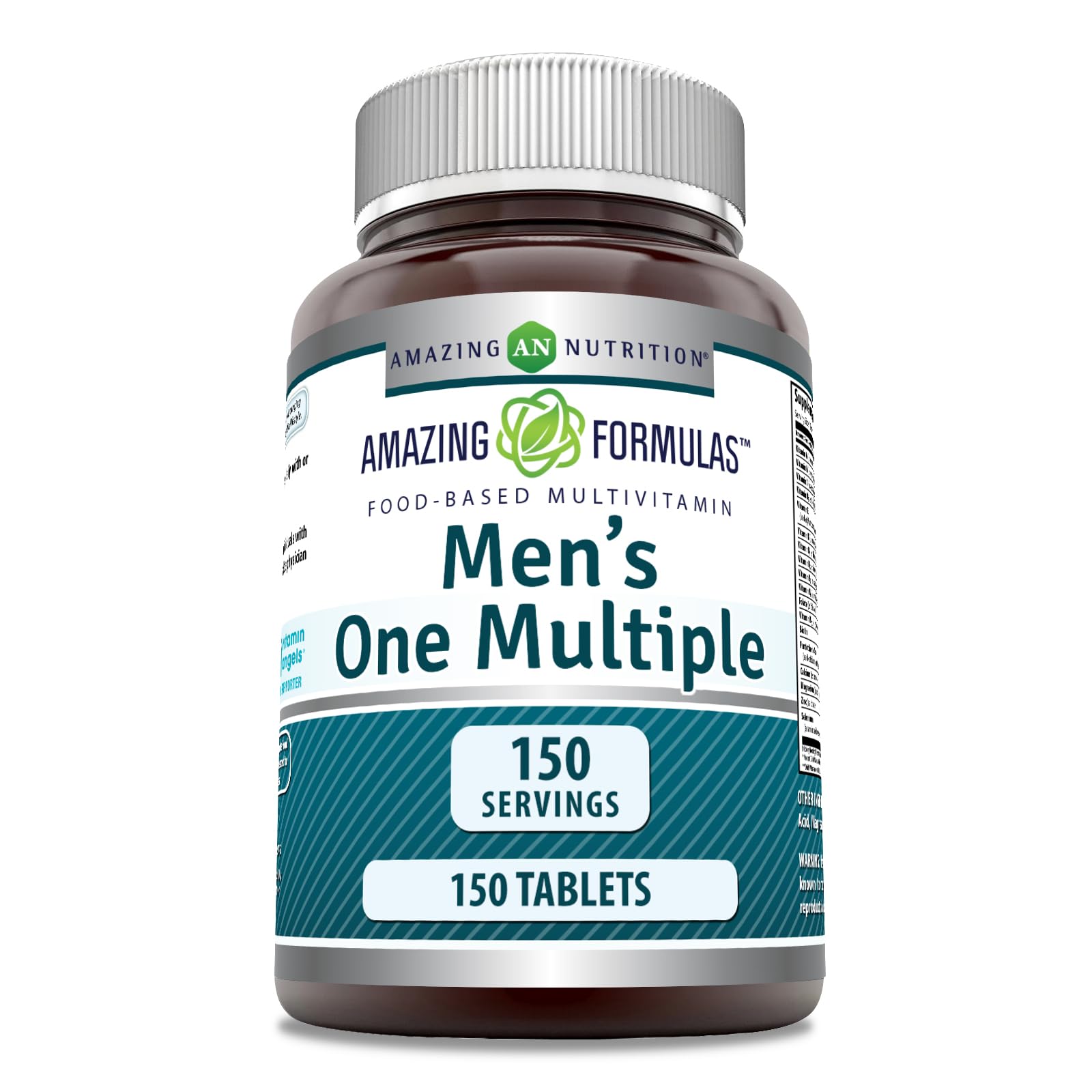 Amazing Formulas Men's One Multivitamin Supplement | Food Based | 150 Tablets | Perfect Blend of Vitamins, Minerals & Probiotics | Non-GMO | Gluten-Free | Made in USA Amazing NutritionBuy Supplements Australia