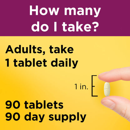 Nature Made Multivitamin For Women 50+ No Iron, Multivitamins for Women 50 Plus, Daily Nutritional Support, Nature Made Multi Vitamins, 90 Tablets, 90 Day Supply Nature MadeBuy Supplements Australia