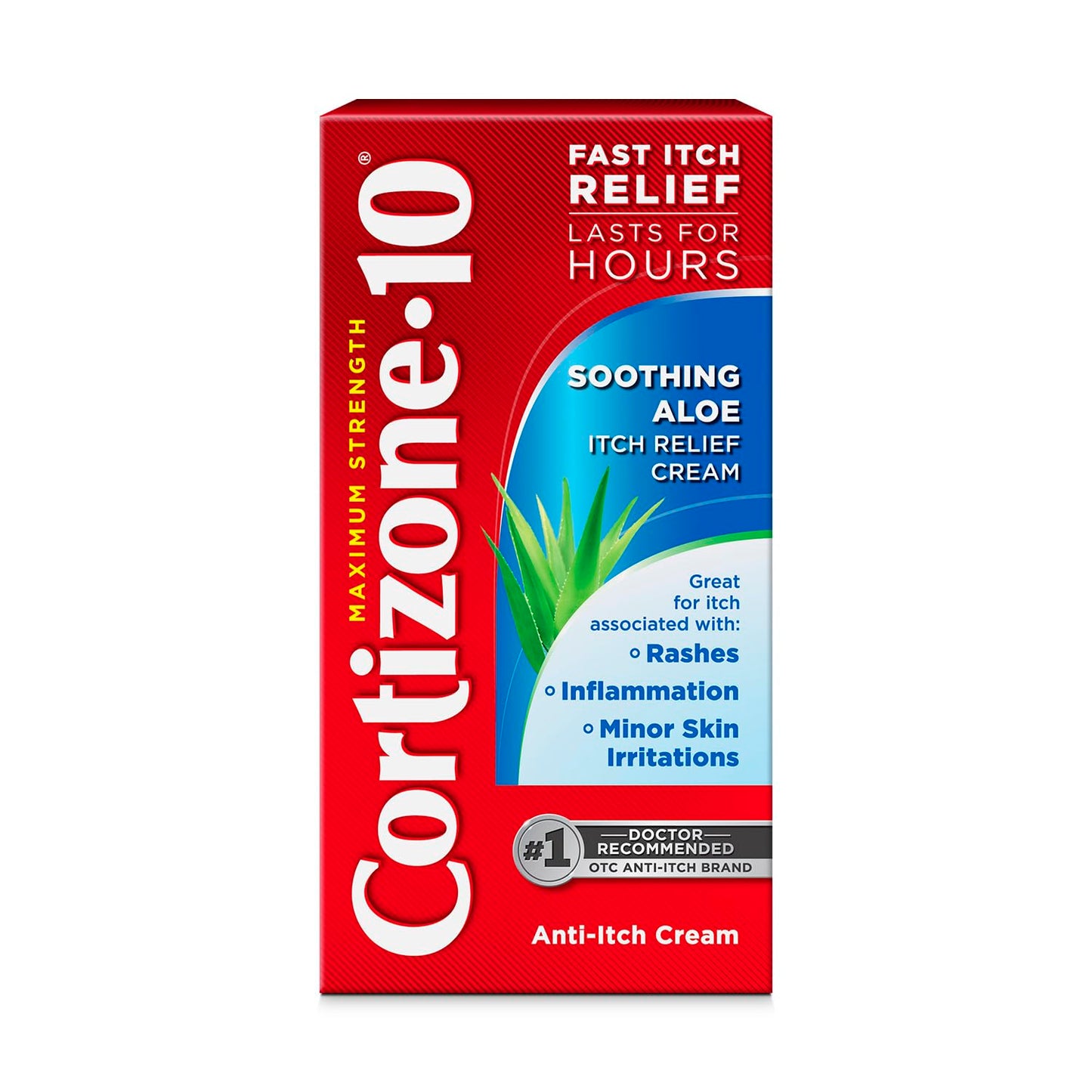 Cortizone-10 Maximum Strength Soothing Aloe Itch Relief Cream, 1% Hydrocortisone, Fast-Acting, Anti-Itch Cream for Bug Bites, Rash, Eczema, Psoriasis, Poison Ivy, Oak, Sumac & More, 1 oz Cortizone 10Buy Supplements Australia