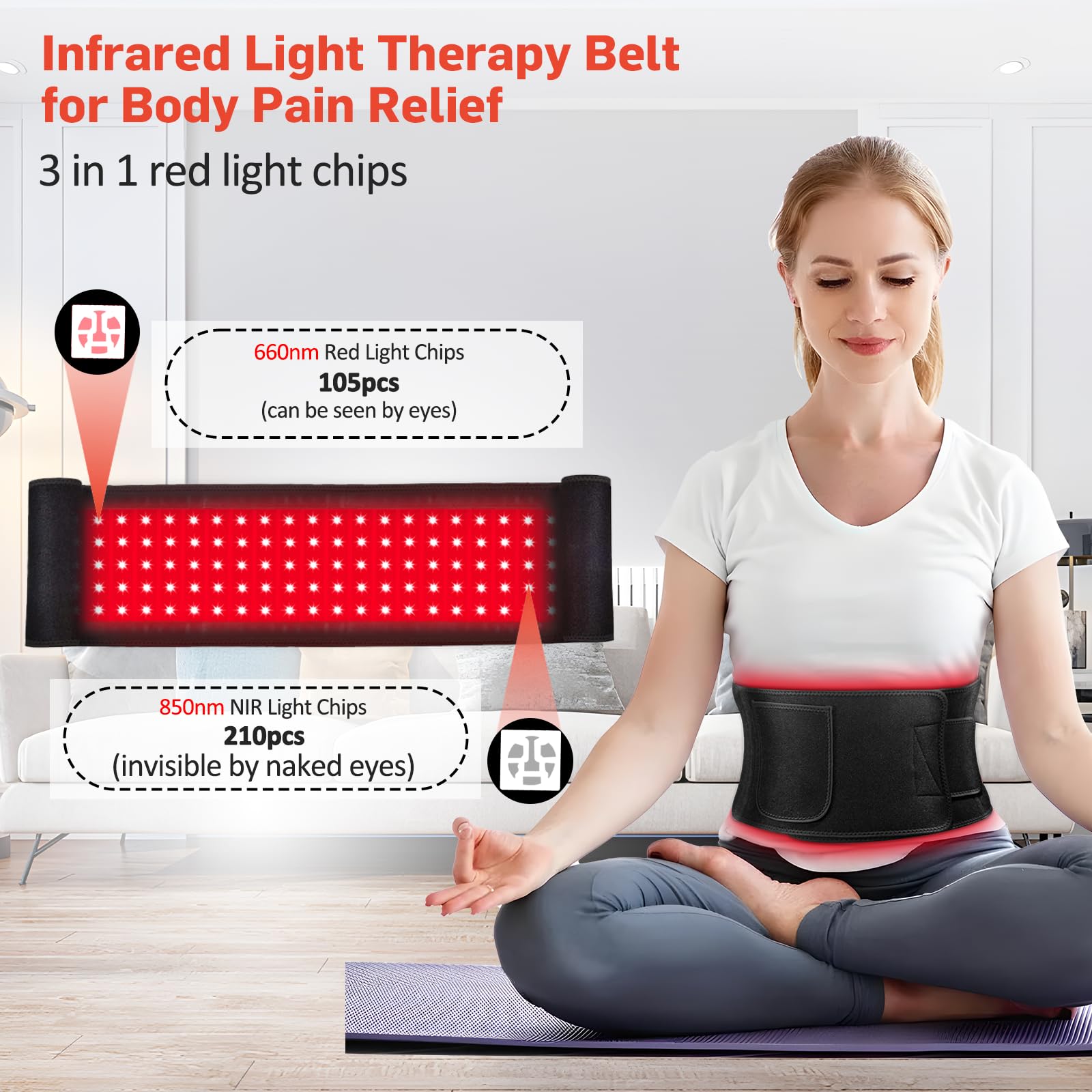 Red Light Therapy for Body, Infrared Light Therapy for Shoulder Waist Muscle Pain Relief GMOWNWBuy Supplements Australia