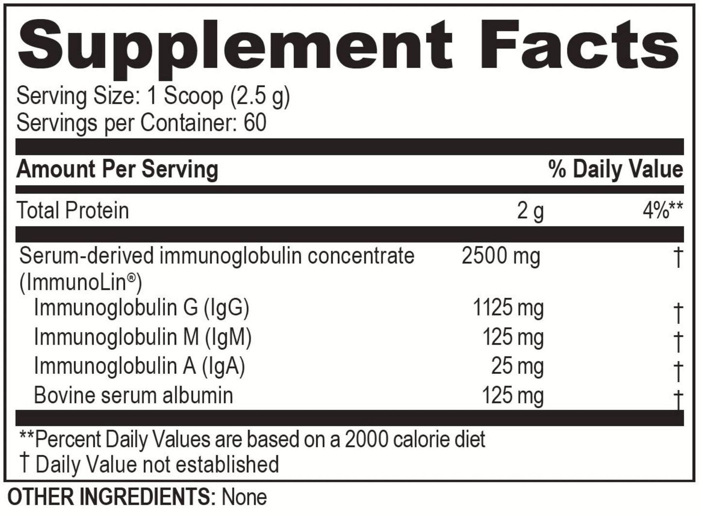 Brain Basics Ultra Pure IgG Supplement - Dairy-Free Supplement IgG-Immunolin Powder, Blended Vitamin & Mineral Supplements, 150g, 60 Servings Brain BeanBuy Supplements Australia