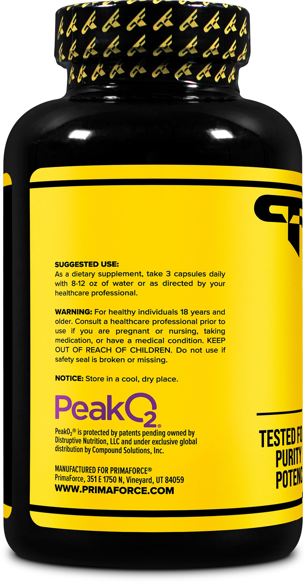 Primaforce Peak O2 Performance Mushroom Powered Oxygen Absorption Booster (180 Capsules) (2,000 mg Per Serving, 60 Servings) - Athletic Performance Supplement, Ultimate Mushroom Blend PrimaforceBuy Supplements Australia