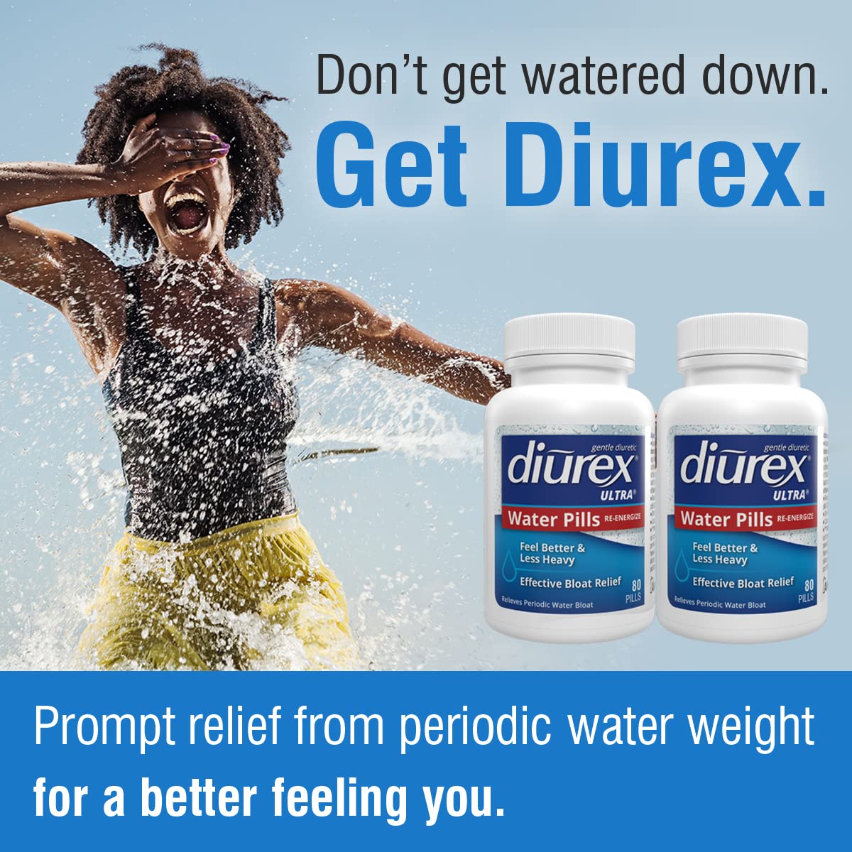 Diurex Ultra Re-Energizing Water Pills - Relieve Water Bloat - Feel Better Less Heavy DiurexBuy Supplements Australia
