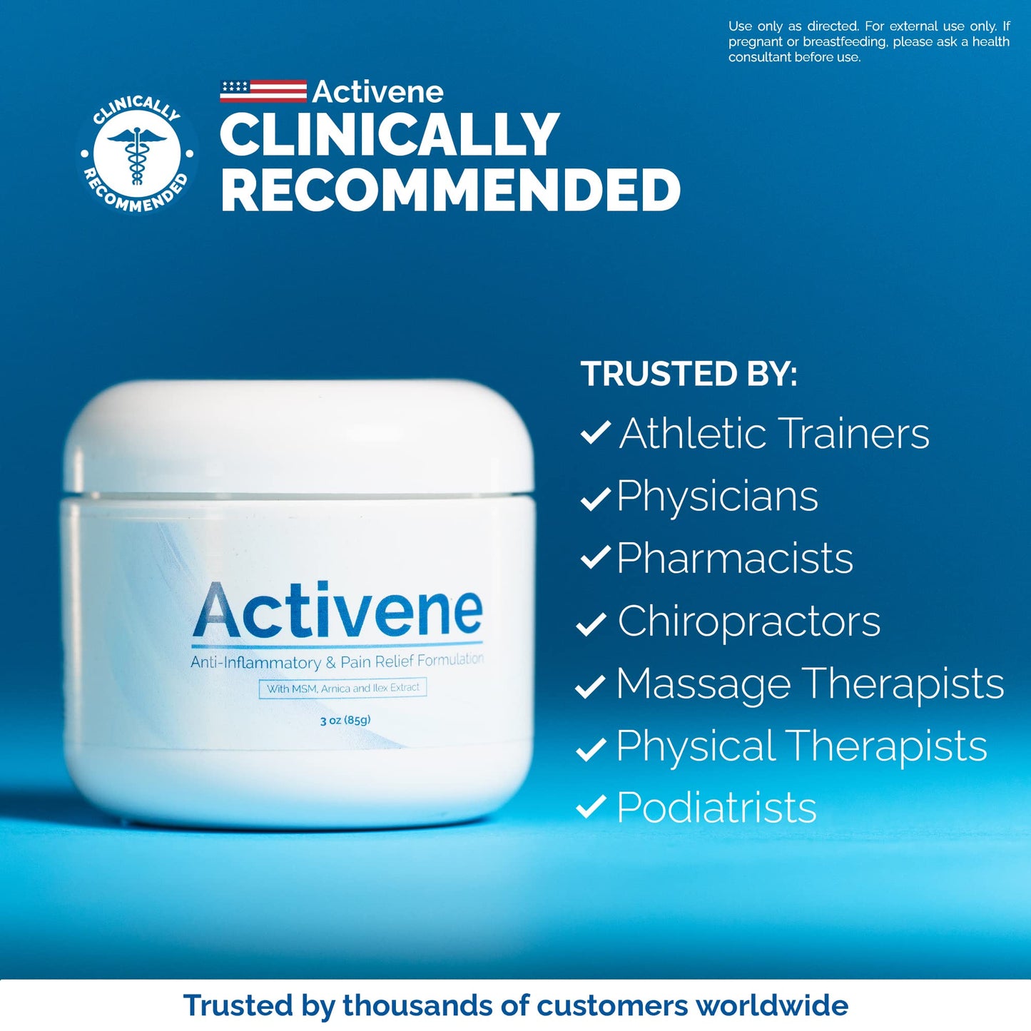 Activene Pain Relief Cream - Anti Inflammatory formulation with Powerful Arnica, Menthol & MSM for Joints, Tendons & Muscles. Chosen by Sufferers of Arthritis, Knee, Shoulder, Neck, Back & Other Pains ActiveneBuy Supplements Australia
