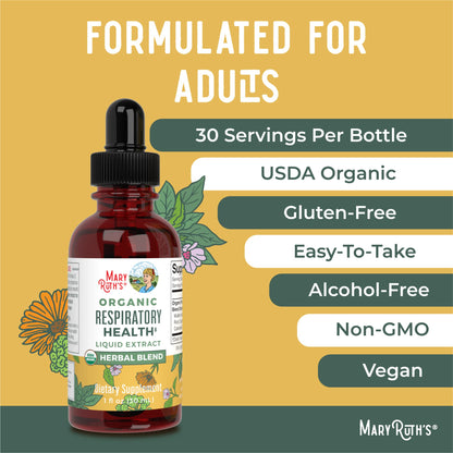 MaryRuth's | USDA Organic Respiratory Health Herbal Supplement Extract MaryRuth OrganicsBuy Supplements Australia