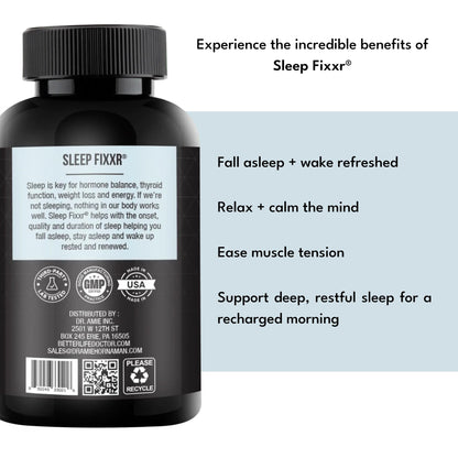 Fixxr Sleep Support by Dr. Amie | with Melatonin, Inositol, and Magnesium | 30 Day Supply, 60 Capsules FixxrBuy Supplements Australia