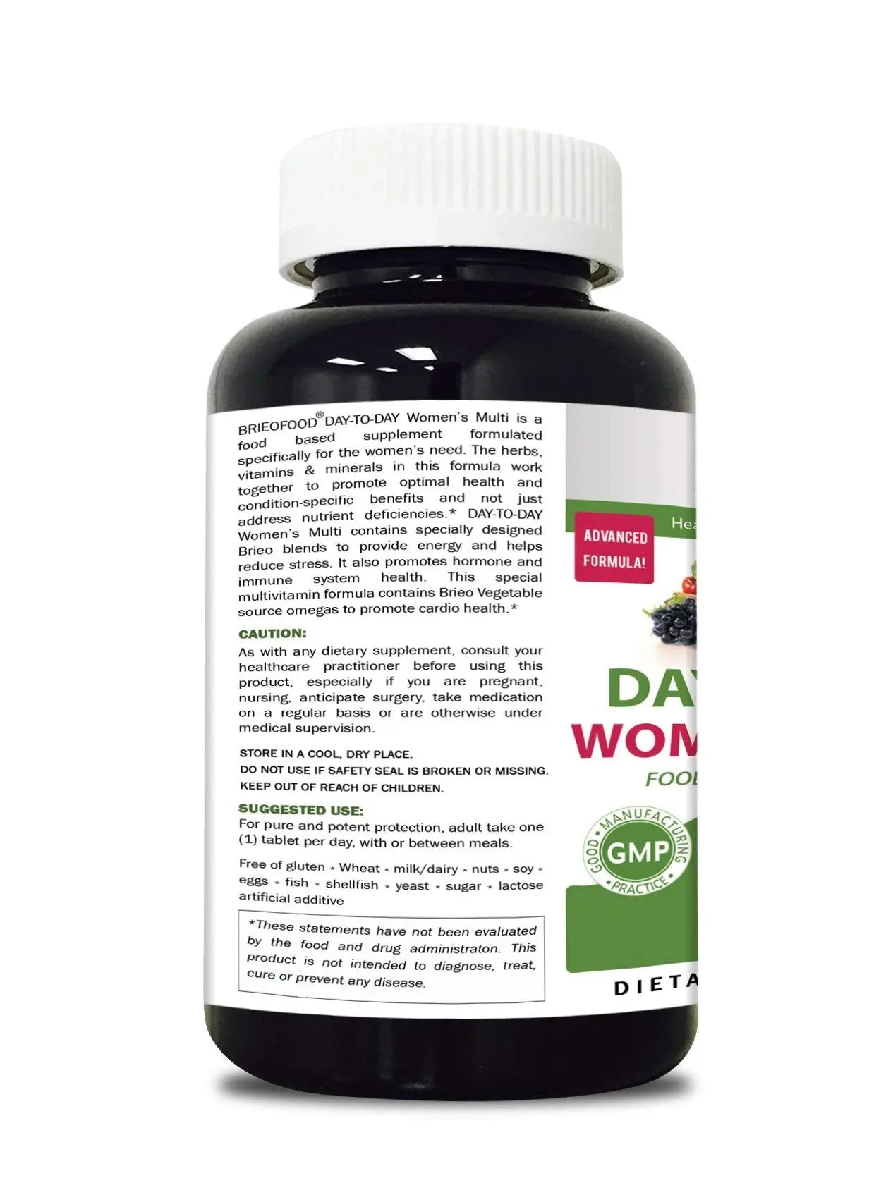 Briofood, Day-to-Day Food Based Women's Multi (180 Tablets) with Vegetable Source Omegas BrieofoodBuy Supplements Australia