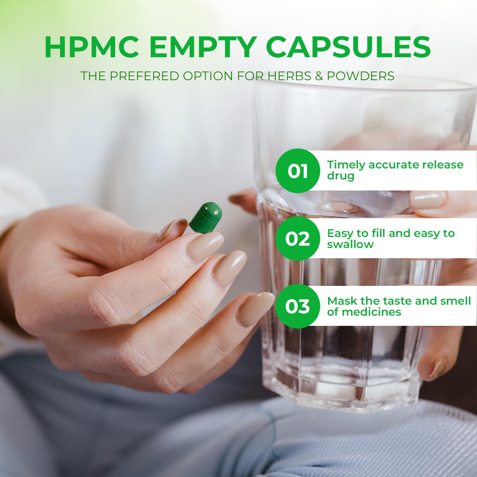 Angtai JN Vegan Empty Pill Capsules Size 2 Plant Based Clear (100 Count) Gluten Free, Non-GMO, Halal Certified Caps Filling Kit with 2 Spoons for Vegetarian DIY Your Own Supplements Angtai JNBuy Supplements Australia