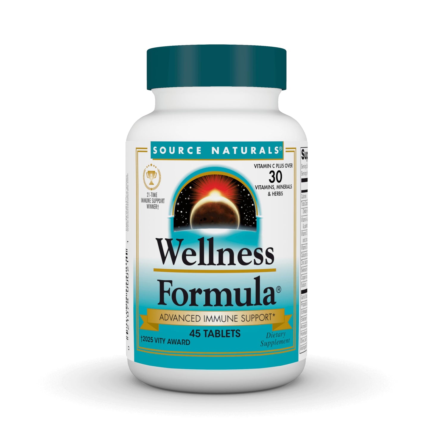 Source Naturals Wellness Formula Bio-Aligned Vitamins & Herbal Defense - Immune System Support Supplement & Immunity Booster - 45 Tablets Source NaturalsBuy Supplements Australia