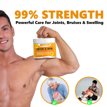 Bingbrofam Arnica Cream 99% Extra Strength Gel Pain Relief for Fast Healing Thin Skin, Seniors Bruises with Menthol, Swelling, Soothing Massage, 16.9 Oz BingbrofamBuy Supplements Australia