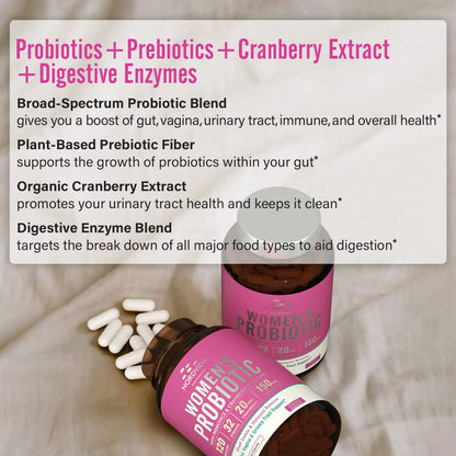 NordVida Women's Probiotic, 120 Billion & 32 Strains, Shelf Stable Probiotic for Gut NordvidaBuy Supplements Australia