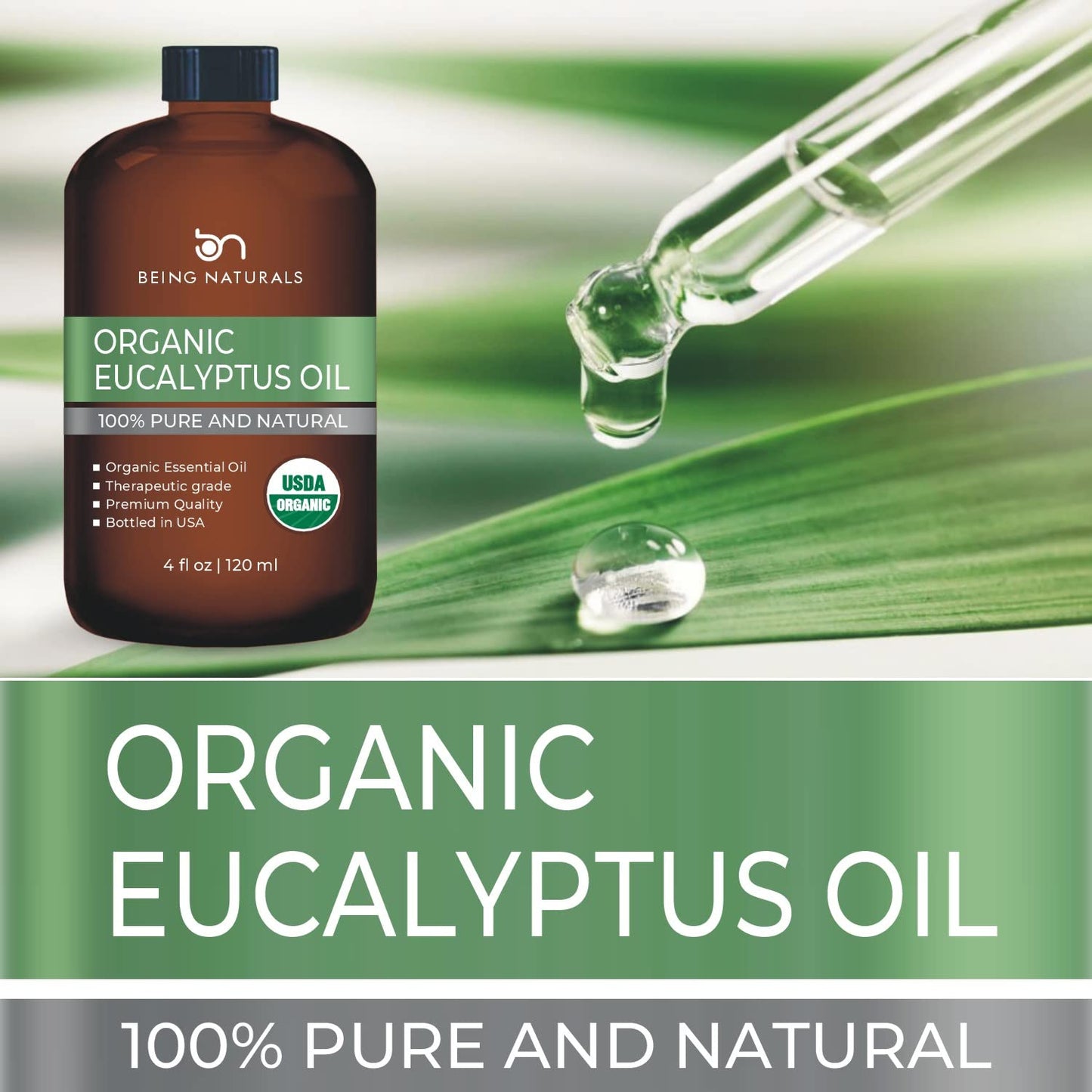 Organic Eucalyptus Essential Oil - Huge 4 FL OZ - 100% Pure & Natural – Premium Natural Oil Being NaturalsBuy Supplements Australia