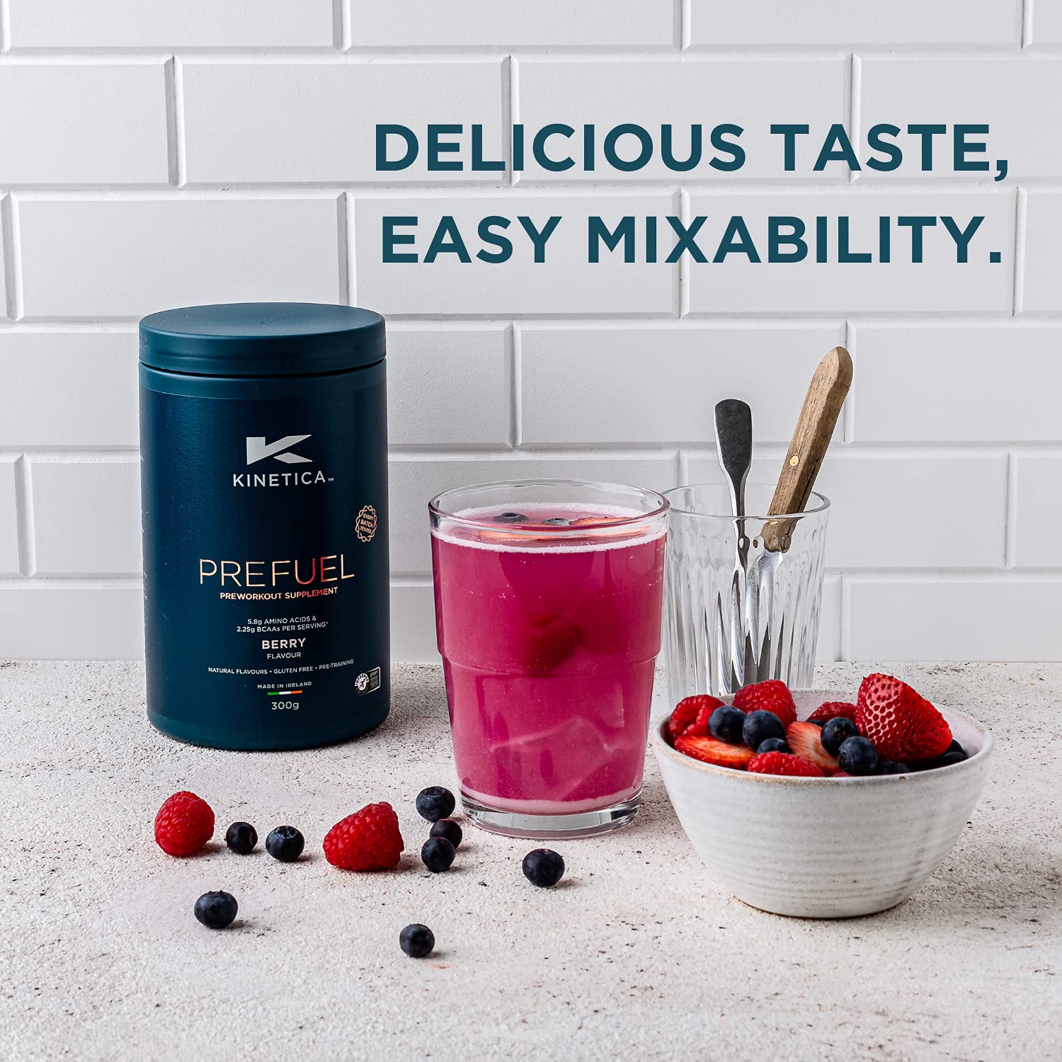Kinetica PreFuel, Pre Workout, 5.9g Amino Acids & 2.3g BCAA's per Serving, 30 Servings KineticaBuy Supplements Australia