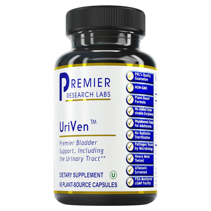 Premier Research Labs UriVen - Bladder Health Support for Women & Men, Cranberry Extract & Marshmallow Root, Urinary Relief, Bladder Relief, Bladder Control Supplement - 60 Vegetarian Capsules Premier Research LabsBuy Supplements Australia