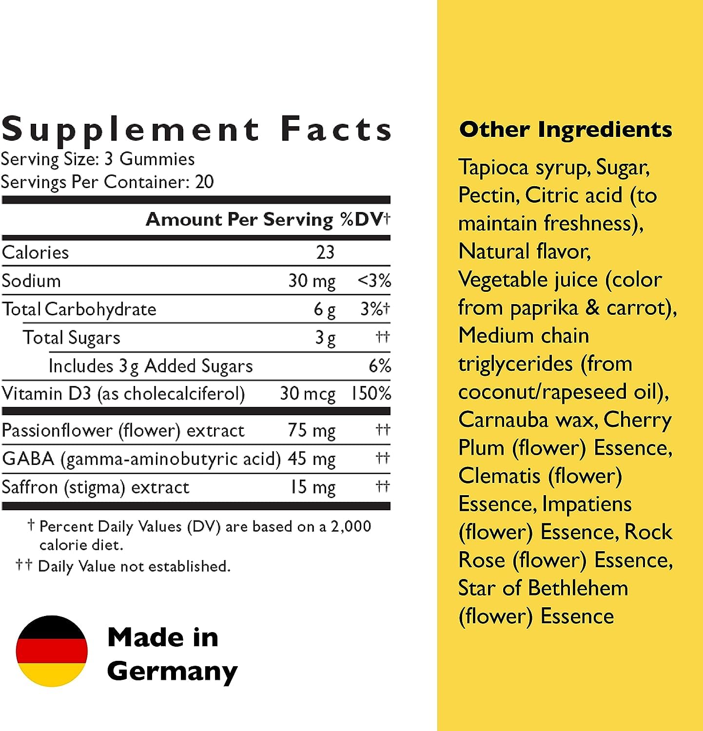 RESCUE Bach Plus Mood & Stress Support Gummies, Daytime Dietary Supplement with Passionflower, GABA, Saffron & Vitamin D, Natural Orange Flavor, Vegan & Gluten-Free, 3 Pack, 180 Count Total RESCUEBuy Supplements Australia
