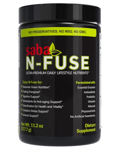 Saba N-Fuse-Whole Food Daily Nutrition,-Phytonutrients, Pre and Probiotics, Enzymes