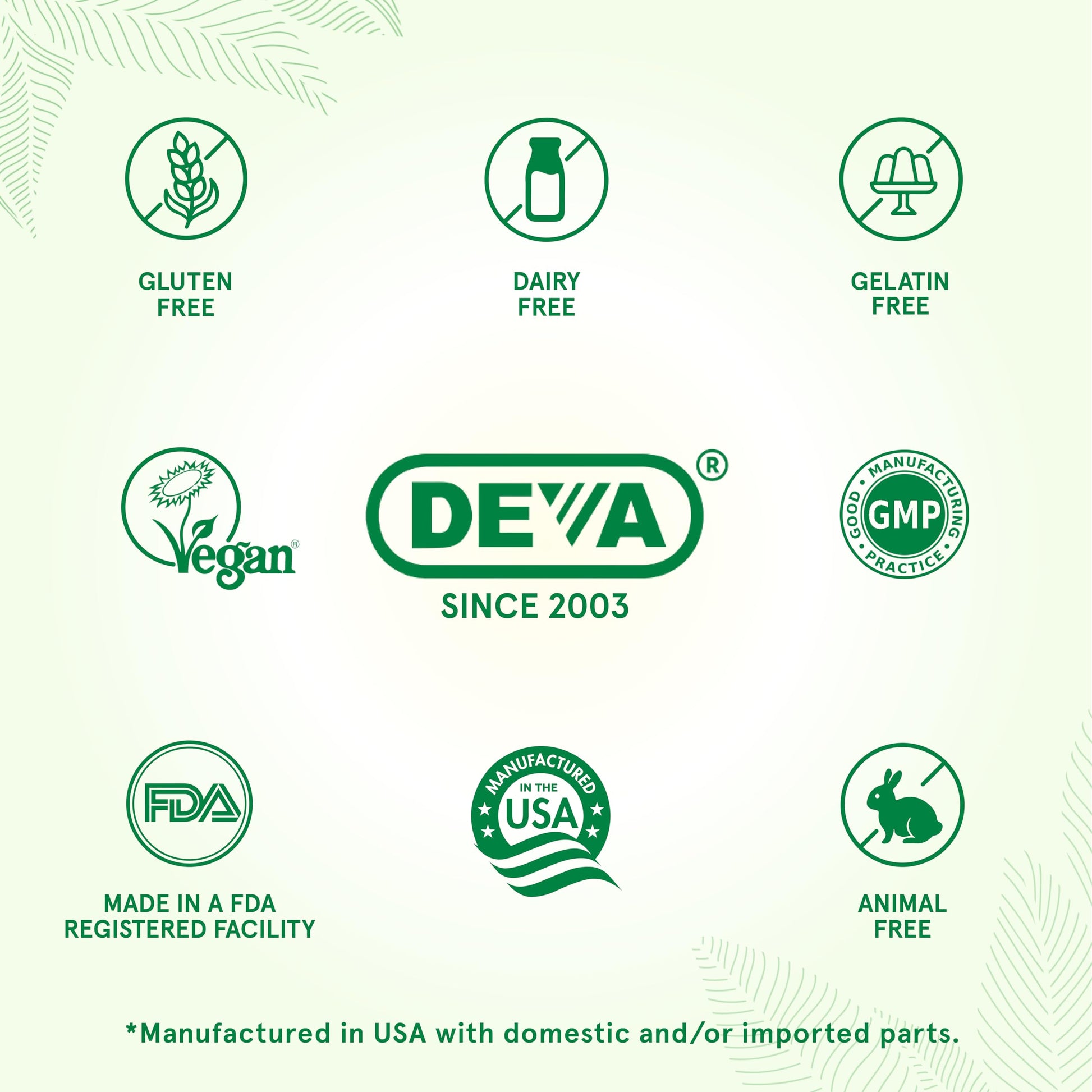 DEVA Vegan Vitamins Hair, Nails & Skin Supplement with 500 mcg of Biotin Per Tablet 90 Tablets (Pack of 2) DEVABuy Supplements Australia