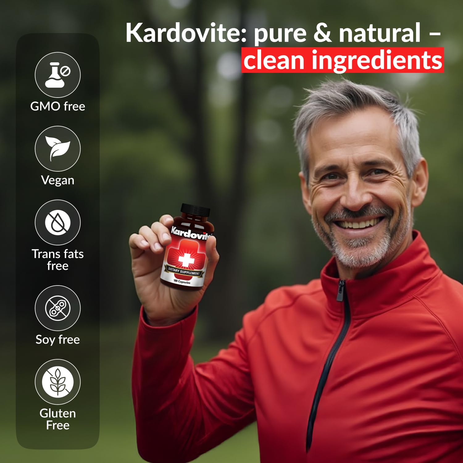 Kardovite Herbal Circulation Support Capsules 180s | Supports Circulatory Wellness with Hawthorn, Garlic, Ginkgo, Cayenne, Milk Thistle, Bilberry & Valerian | Supports Vitality & Daily Wellness KardoviteBuy Supplements Australia