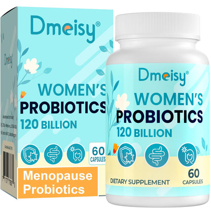 Dmeisy 120 Billion CFU Probiotic - Menopause Support Probiotics for Women, Natural Menopause