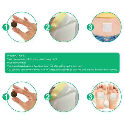 Mugwort Belly Patch,Moxibustion Belly Button Patch for Men and Women 30Pcs/Box Heath SecretBuy Supplements Australia