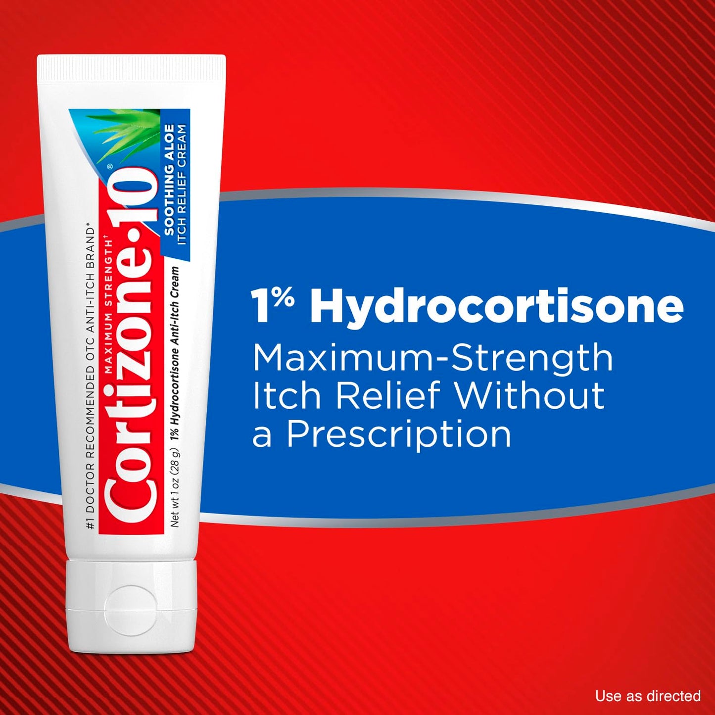 Cortizone-10 Maximum Strength Soothing Aloe Itch Relief Cream, 1% Hydrocortisone, Fast-Acting, Anti-Itch Cream for Bug Bites, Rash, Eczema, Psoriasis, Poison Ivy, Oak, Sumac & More, 1 oz Cortizone 10Buy Supplements Australia