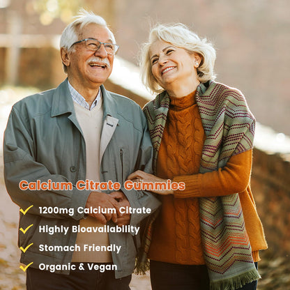 GONGOTA Calcium Citrate 1200mg with Vitamin D3 Gummies, Chewable Calcium for Bone, Muscle, Joints, Immune Support, Calcium Supplements for Women & Men,Sugar Free, Pineapple Flavor - 120 Gummies GONGOTABuy Supplements Australia