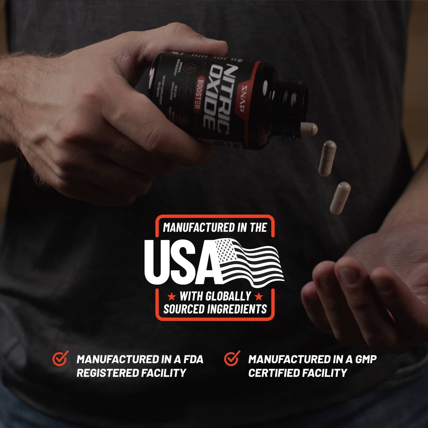 Snap Supplements Nitric Oxide Booster, Performance Formula for Stamina & Endurance Snap SupplementsBuy Supplements Australia