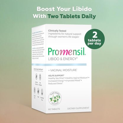 Promensil Libido & Energy - Libido Booster for Women, Sexual Health Support for Women with Low Estrogen, Fenugreek, Horny Goat Weed & Vitamins for Menopause, Clinically Proven - 30 Day Supply PromensilBuy Supplements Australia