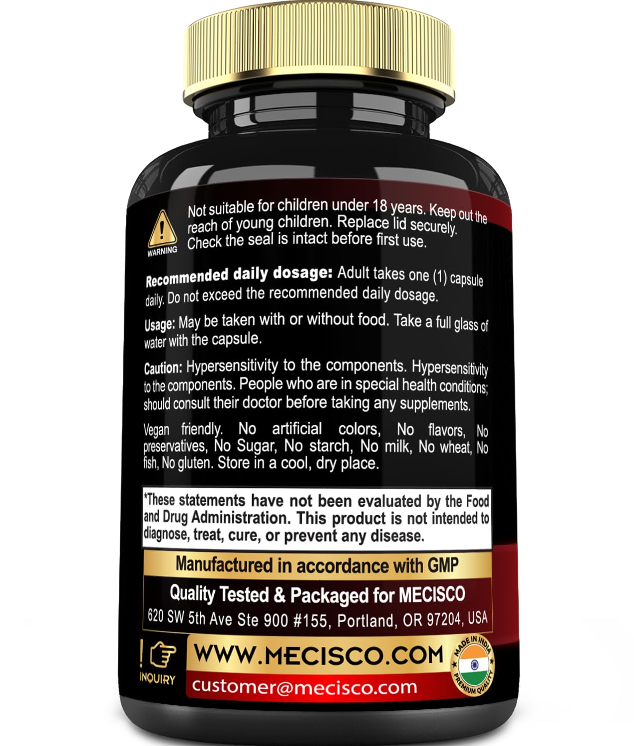 7in1 Irish Sea Moss Capsules 6750 Mg with Organic Bladderwrack & Burdock Root, Turmeric, Apple Cider Vinegar - Raw Seamos Pills for Hair, Skin, Thyroid Healths - 90 Caps for 3-Month Supply MeciscoBuy Supplements Australia