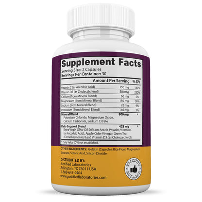 (2 Pack) Keto Advantage Keto Burn Pills 1275MG New & Improved Formula Contains Apple Justified LaboratoriesBuy Supplements Australia