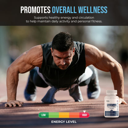 NHHS FertiCore – Men’s Fertility & Reproductive Wellness Supplement – Supports Sperm Health, Motility & Vitality – with Vitamins, Minerals, Amino Acids & Antioxidants – Made in USA, 60 Capsules NHHSBuy Supplements Australia