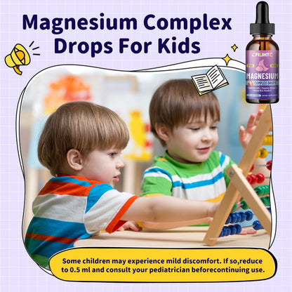 Kids Magnesium Liquid Drops-Magnesium Glycinate Liquid for Kids Supplement-w/L-theanine, Omega-3, Vitamin B6, D3 - for Sleep, Relaxation, Brain, Bones - 4 Fl Oz Children's Calm CFILIHTCBuy Supplements Australia