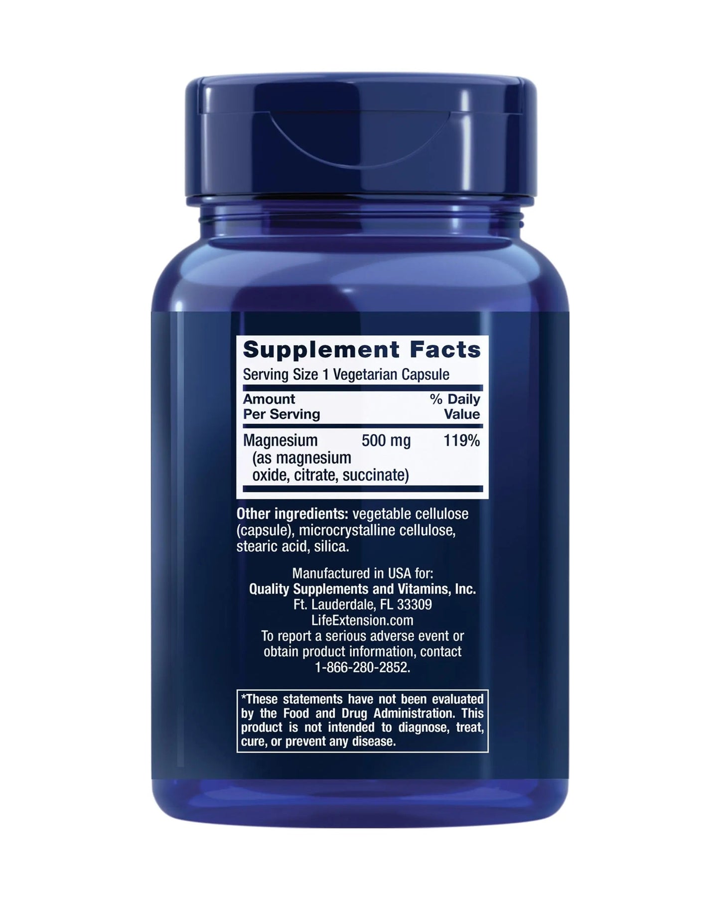 Life Extension One-Per-Day Multivitamin – Packed with Over 25 Vitamins, Minerals & Plant Extracts & Magnesium Caps, 500 mg, Magnesium Oxide, Citrate, Succinate, Heart Health Life ExtensionBuy Supplements Australia